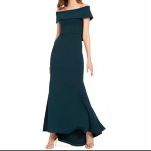 Long off shoulder dress